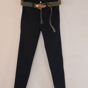 Draxy Black Jeans with Belt